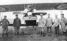 French air ace Adolphe Pegoud, 1914-1915. Artist: Unknown