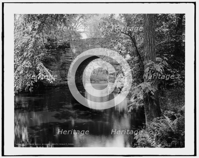 Stone arch bridge, South Hadley, Mass., c1908. Creator: Unknown.