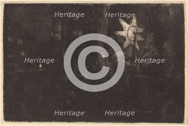 The Star of the Kings: a Night Piece, c. 1651. Creator: Rembrandt Harmensz van Rijn.