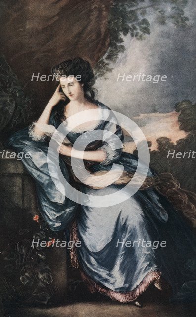 'Lady Douglas in the Garden', c1784, (1912).Artist: Abel Jamas