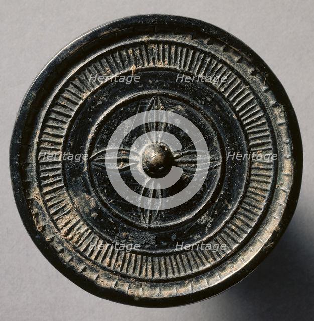 Mirror with Four Leaves, 1100s-1200s. Creator: Unknown.