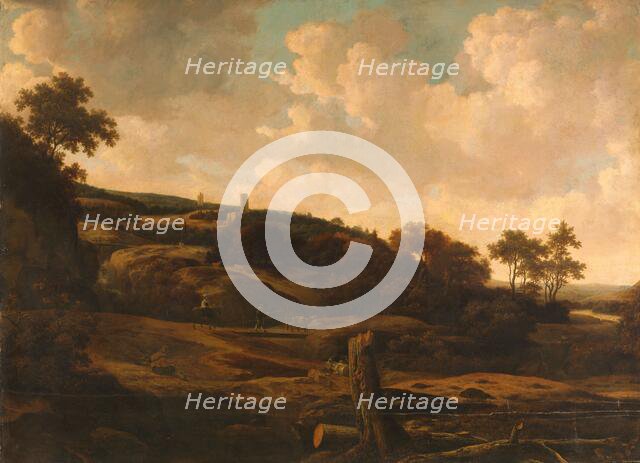 Mountainous Landscape with a Ruin, c.1650-1669. Creator: Joris van der Haagen.