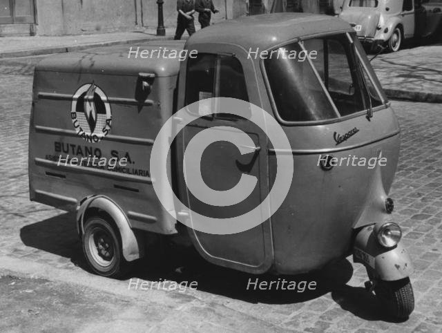 1962 Vespacar 3 wheel van. Creator: Unknown.