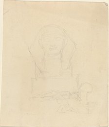 Sphinx with Reclining Figures in Foreground. Creator: John Flaxman.
