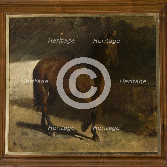 Study of a Chestnut Horse, c1872. Creator: Maksymilian Gierymski.