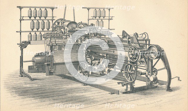 Self-Acting Mule. Sharp & Roberts Principle, by P. MacGregor, Manchester', 1874. Artist: GB Smith.