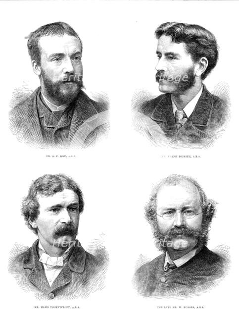 New Associates of the Royal Academy, 1881. Creator: Unknown.