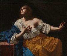 The penitent Mary Magdalene, c1640. Creator: Artemisia Gentileschi.