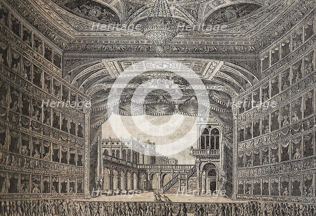 Teatro La Fenice in Venice, 1829.