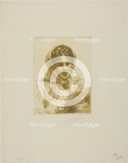 The Letter, 1913. Creator: Anders Leonard Zorn.