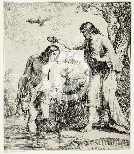The Baptism of Christ, 1630. Creator: Willem Panneels.