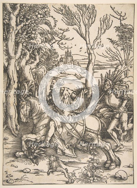 The Knight and Man-at-Arms.n.d. Creator: Albrecht Durer.