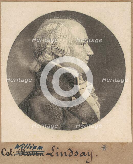 Reuben Lindsay, 1808. Creator: Charles Balthazar Julien Févret de Saint-Mémin.