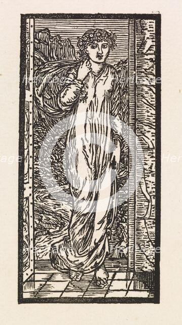 Cupid and Psyche - Psyche entering the Garden of Cupid's Palace, 1880. Creator: GF Campfield.