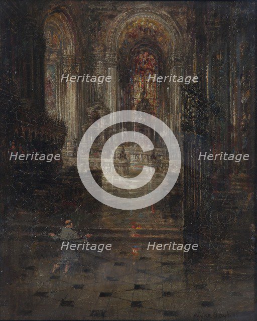 'Cathedral Interior', 1855-1906. Artist: Sir Wyke Bayliss