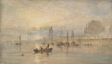 Harbour at sunset, 1820s. Creator: Richard Parkes Bonington.