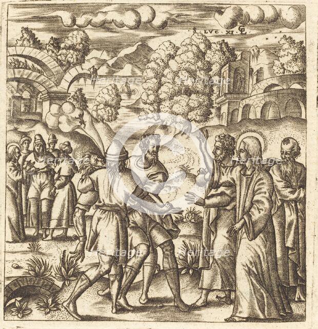 Christ Heals a Dumb Man, probably c. 1576/1580. Creator: Leonard Gaultier.