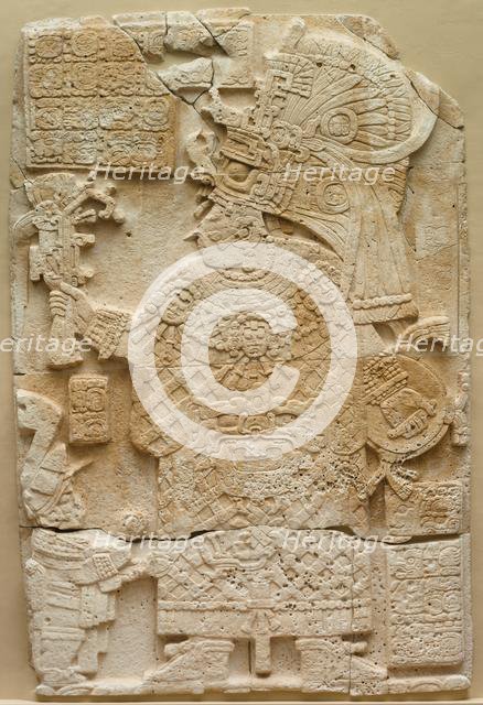 Front Face of a Stela (Free-standing Stone with Relief), 692. Creator: Unknown.