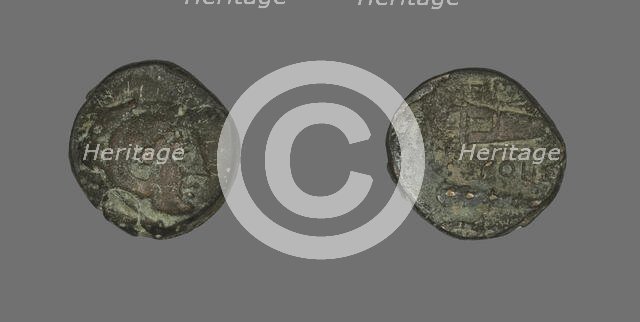 Coin Depicting the Hero Herakles, 4th century BCE. Creator: Unknown.