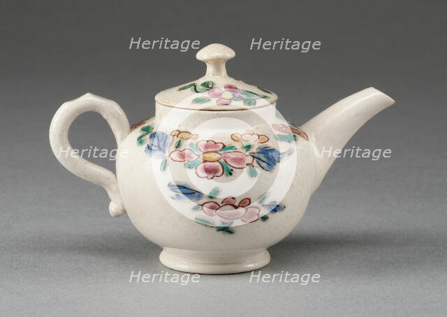Miniature Teapot, Staffordshire, 1760/69. Creator: Staffordshire Potteries.