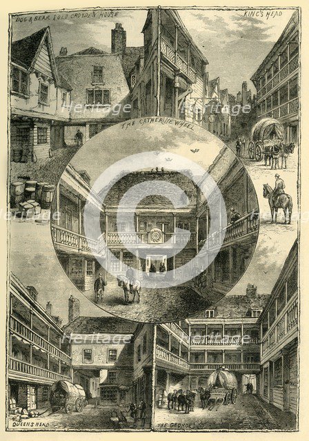 'Old Inns in Southwark', (c1878). Creator: Unknown.