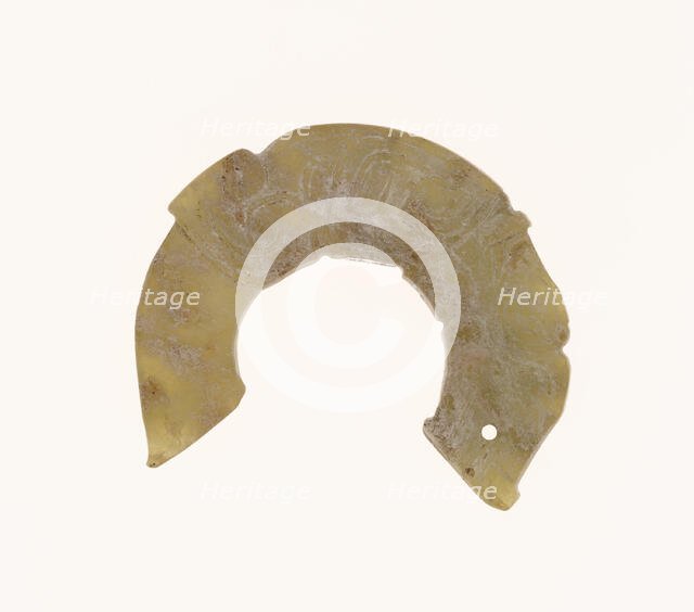 Dragon Pendant with Small Blade, Shang period, 13th-11th century B.C. Creator: Unknown.