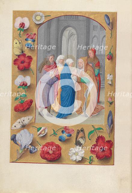 Hours of Queen Isabella the Catholic, Queen of Spain: Fol. 141v, Presentation in the Temple, c1500. Creator: Master of the First Prayerbook of Maximillian (Flemish, c. 1444-1519); Associates, and.
