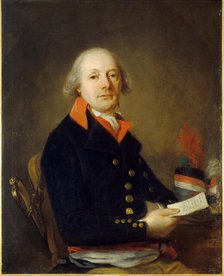 Portrait of commissioner of war in year IX, presumed to be Pascalis, 1802. Creators: Nicolas Raguenet, Jacques Wilbaut.