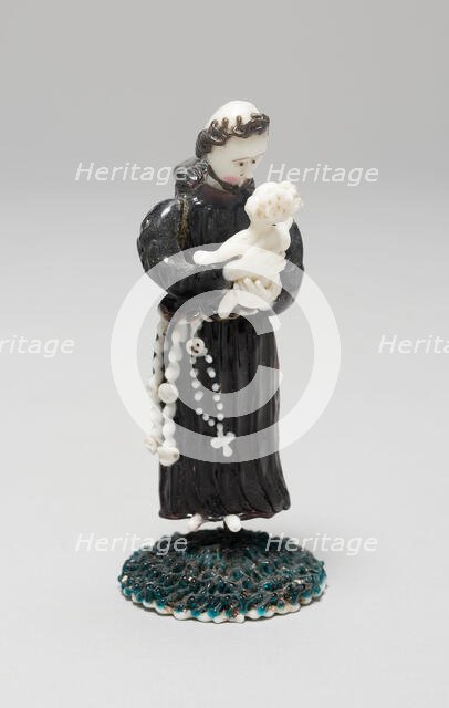 Monk Holding a Child, France, 1700/50. Creator: Verres de Nevers.