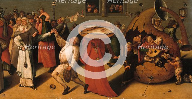 The Fight Between Carnival and Lent (Detail). Creator: Bosch, Hieronymus, (School)  .