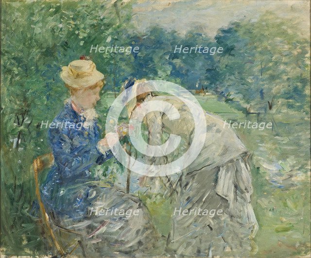 In the Bois de Boulogne, before 1880.