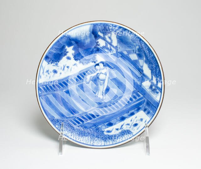 Bowl with Scene from Romance of the..., Qing dynasty, Shunzhi/early Kangxi period (c. 1655-1665). Creator: Unknown.