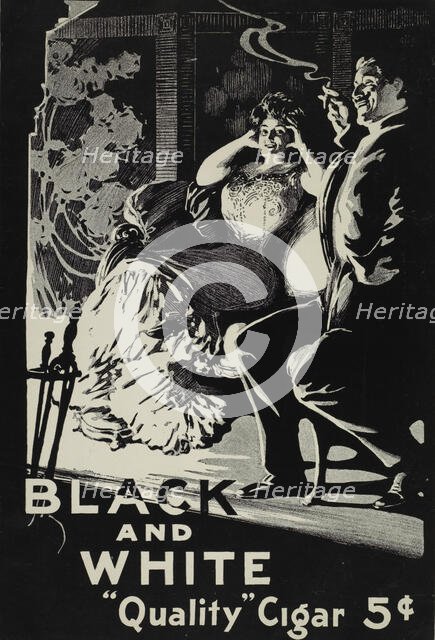 Black & White 'quality' cigar, c1895 - 1917. Creator: Unknown.