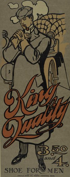 King quality shoe for men, c1895 - 1917. Creator: Unknown.