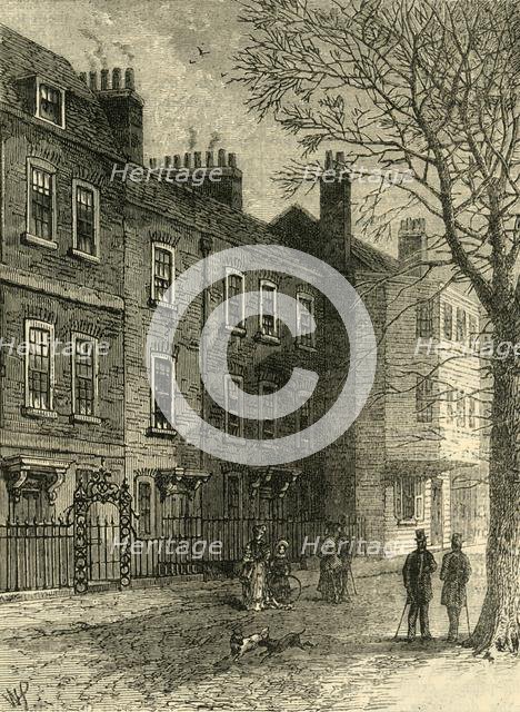 'Old Houses in Church Row', c1876. Creator: Unknown.