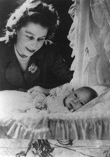 Princess Elizabeth with her son Charles, 1948. Creator: Unknown.