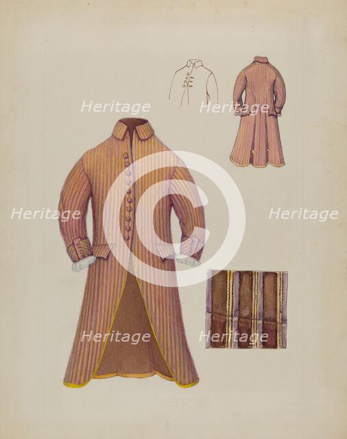 Dress Coat, c. 1936. Creators: Gordon Saltar, B. Berndt.