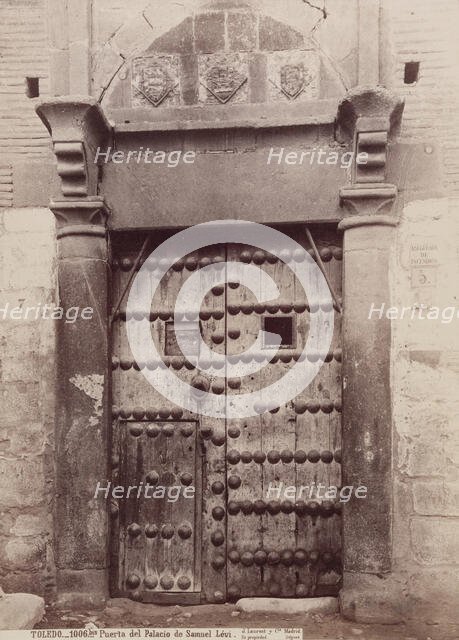 Puerta del Palacio de Samuel Levi, Toledo, c1885. Creator: Juan Laurent.