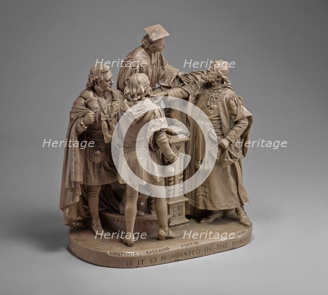 "Is It So Nominated in the Bond?" (Scene from "The Merchant of Venice"), 1880. Creator: John Rogers.