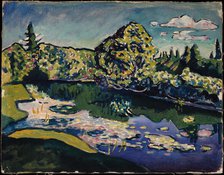 Akhtyrka. Park Pond, 1917. Creator: Kandinsky; Wassily Vasilyevich (1866-1944).