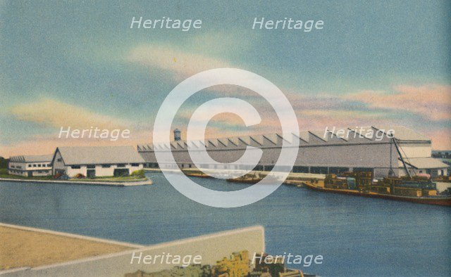 'Eternit Asbestos-Cement Roofing Material Factory, Barranquilla', c1940s. Artist: Unknown.
