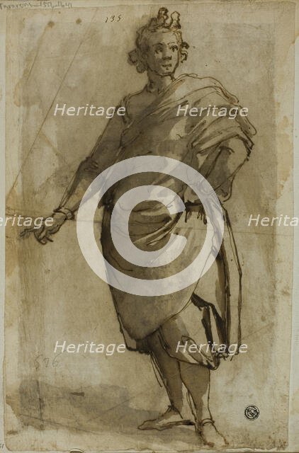 Standing Male Figure, c.1600. Creator: Jacopo Chimenti.