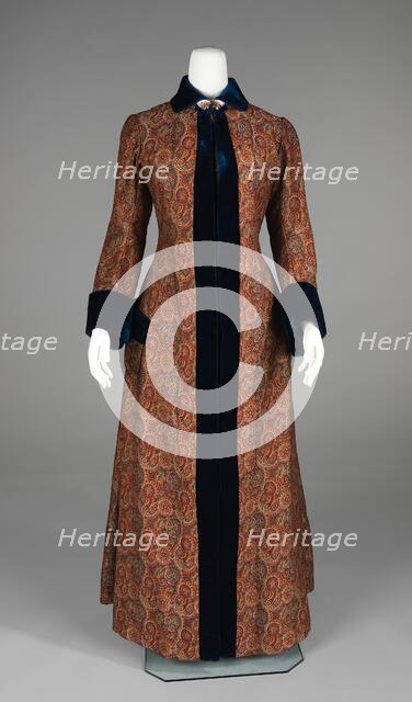 Dressing gown, American, 1880-85. Creator: Unknown.