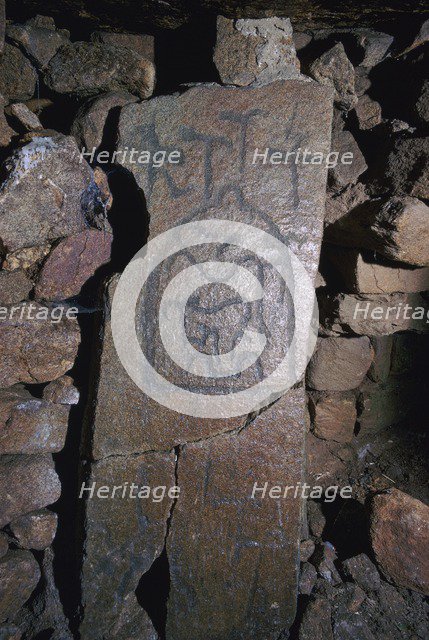 Engraved support from a tumulus, Prehistoric Artist: Unknown