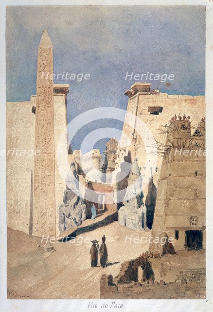 'Louxor', from the front, 19th century. Artist: FH Naudin