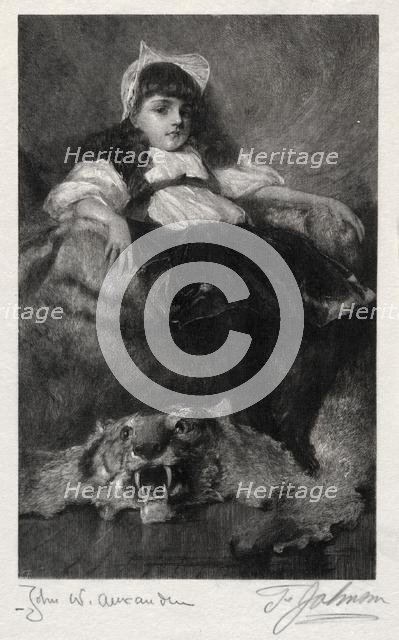 Portrait of a Child, 1887. Creator: Thomas George Johnson (American, 1844-1904).