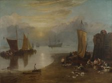 Sun rising through Vapour. Fishermen cleaning and selling Fish, 1804-1806. Artist: Turner, Joseph Mallord William (1775-1851)