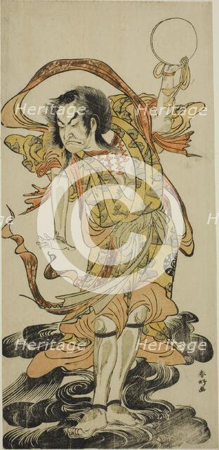 The Actor Nakamura Nakazo I as Toyose Saburozaemon Kageaki in the Play Hono Nitta..., c. 1777. Creator: Katsukawa Shunko.