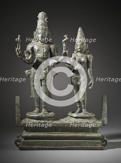 Shiva and Parvati, 13th century. Creator: Unknown.