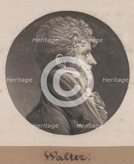 Samuel Purviance Walker, 1803. Creator: Charles Balthazar Julien Févret de Saint-Mémin.